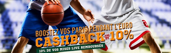 Cashback Euro Basket sur Winamax