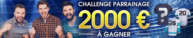 2.000€ mis en jeu chaque mois avec le Challenge parrainage de NetBet